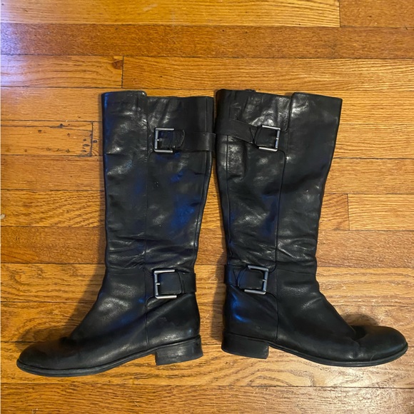 Via Spiga black calf length leather boots - Picture 5 of 8